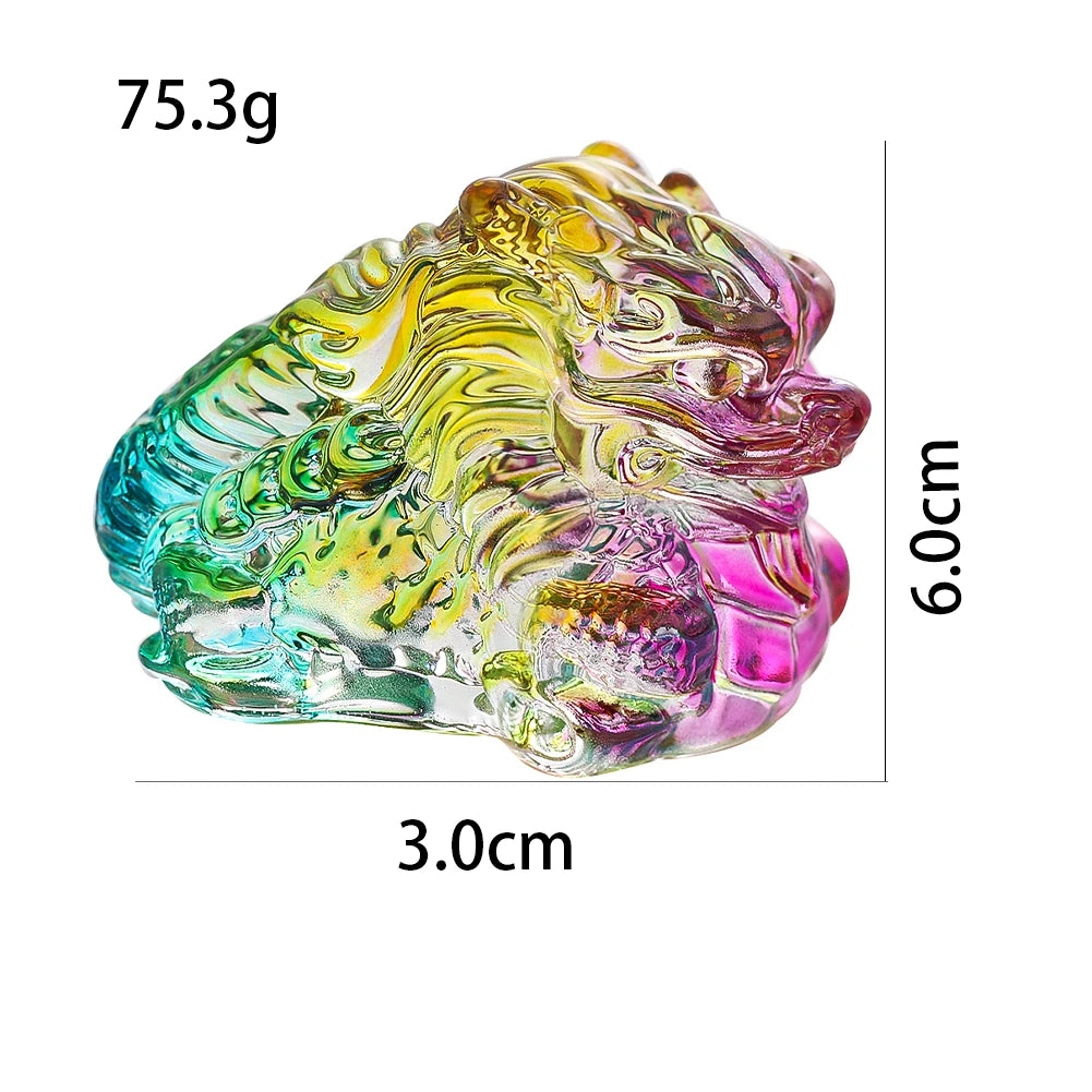 Crystal Dragon Figurine Miniature – Feng Shui Chinese Zodiac Collectible & Home Decor - Image 4