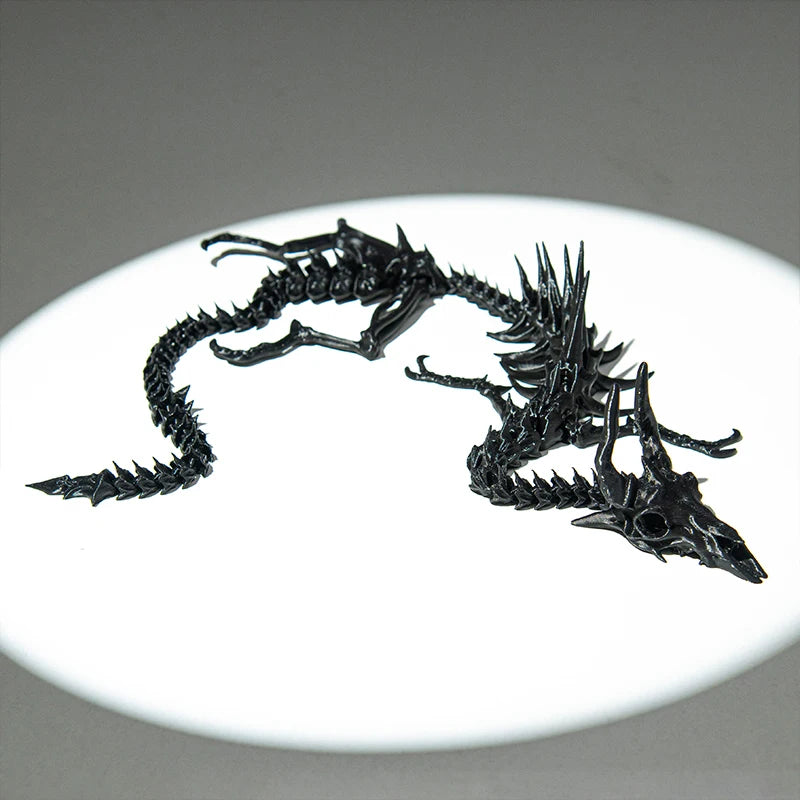 3D Printed Dragon Skeleton Model – Movable Joint Desktop Ornament & Creative Home Decor Toy - Image 5
