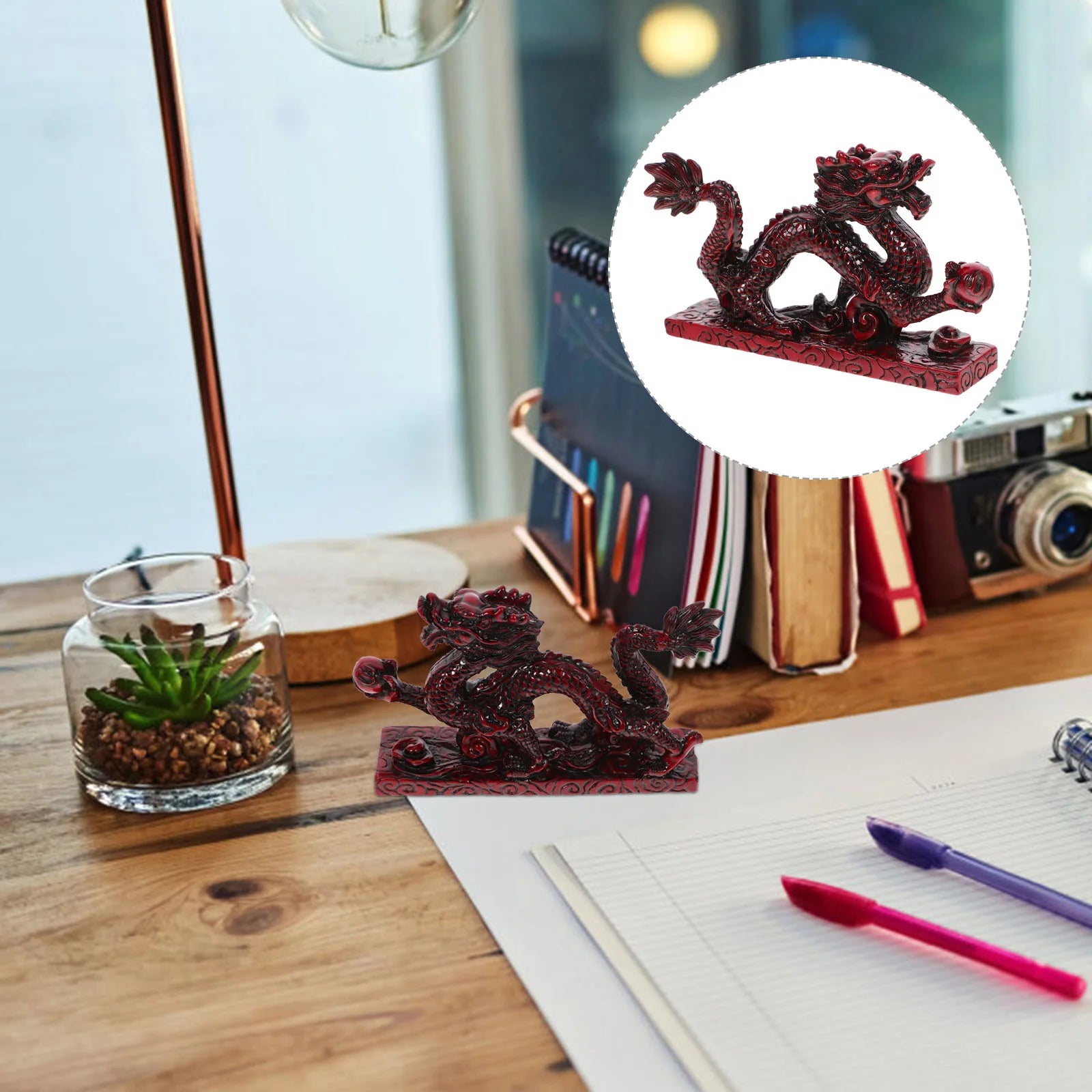 6 Inch Resin Dragon Chinese Zodiac Decoration – Small Desktop Figurine & Miniature Ornament - Image 5