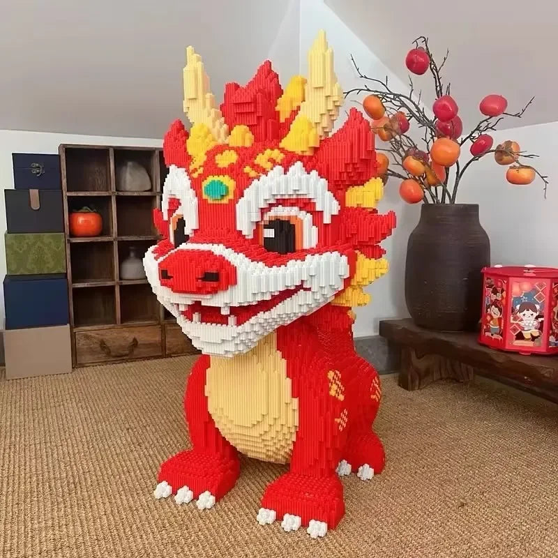 30CM DIY Dragon Building Blocks – 3D Puzzle Toy & Desktop Decoration for Kids - Image 5
