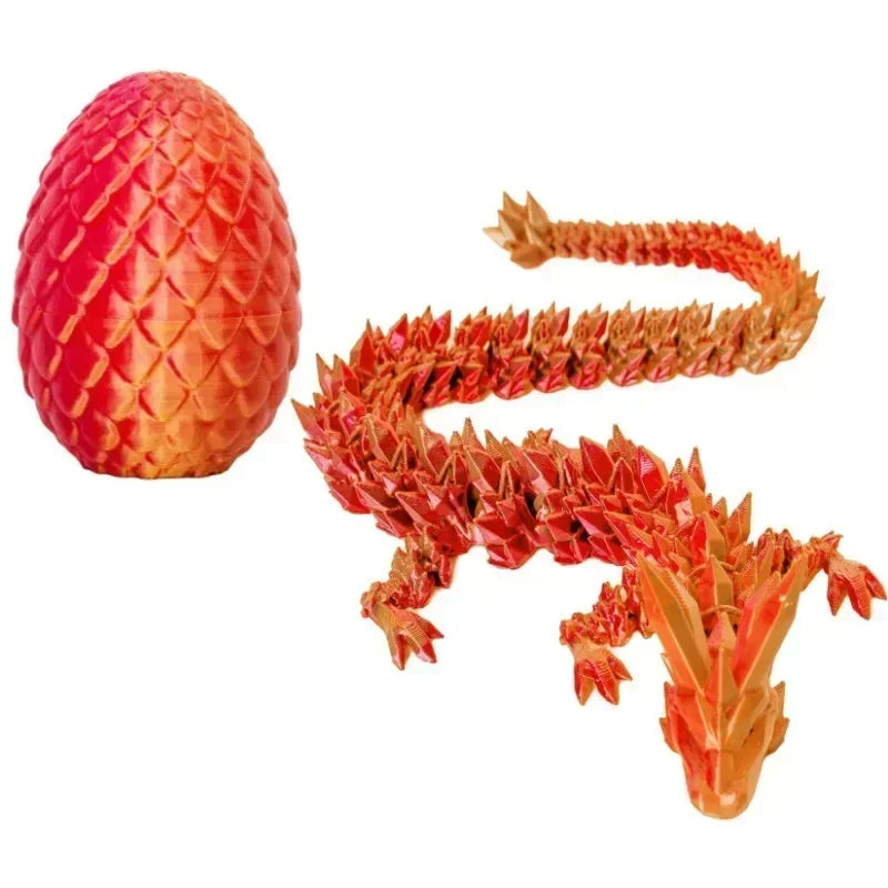 1/2PCS 3D Printed Dragon Egg with Fully Articulated Dragon - Image 17