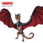 1889pcs Creative MOC Giant Dragon Building Blocks – Movie-Inspired Model for Kids & Collectors