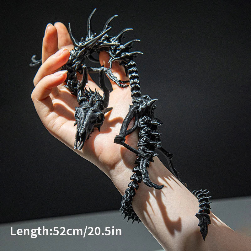 3D Printed Dragon Skeleton Model – Movable Joint Desktop Ornament & Creative Home Decor Toy - Image 6