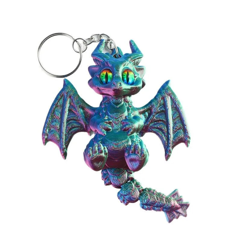 3D Printed Articulated Demon Dragon – Fidget Toy & Desktop Ornament Figurine - Image 5