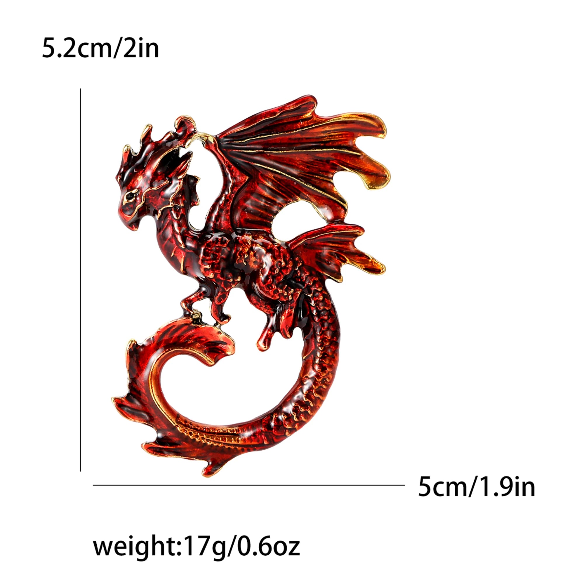 Enamel Dragon Pins for Women - Image 13