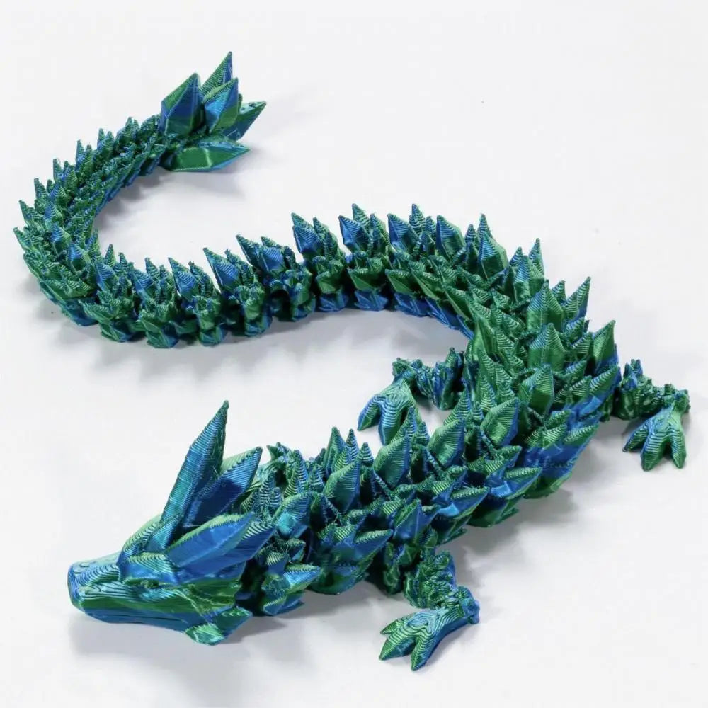 30cm 3D Printed Crystal Dragon – Creative Chinese Dragon Figurine Toy | Fun Home & Office Decor for Kids Ages 6+ - Image 6