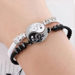 2025 Fashion Dragon Figure Yin Yang Bracelet – Adjustable Couple Jewelry for Valentine's, Friendship & More