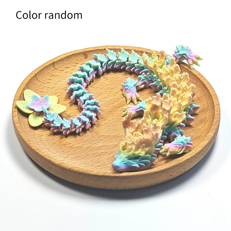 3D Printed Crystal Dragon Articulated Fidget Toy – Cherry Blossom Dragon Home & Office Decor, Birthday Gift for Boys 2025 - Image 9