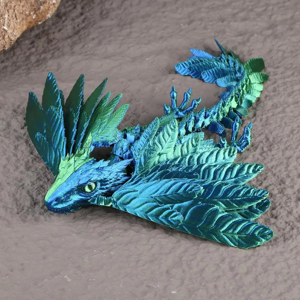 3D Printed Realistic Dragon with Wings - Image 5
