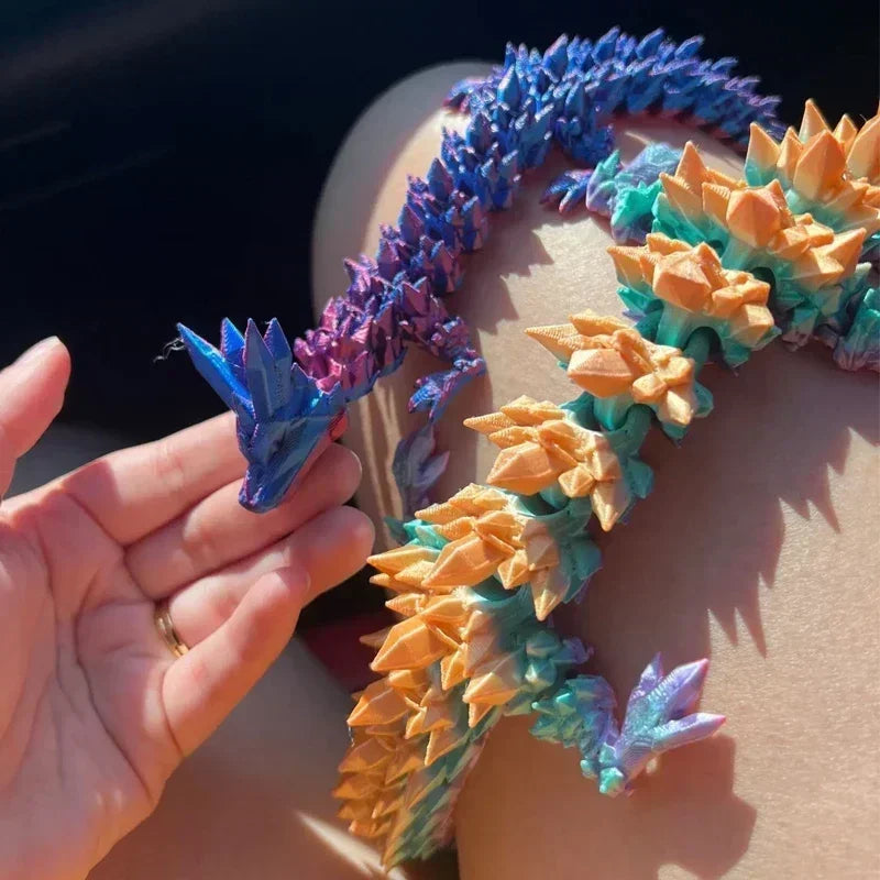 1/2PCS 3D Printed Dragon Egg with Fully Articulated Dragon - Image 10