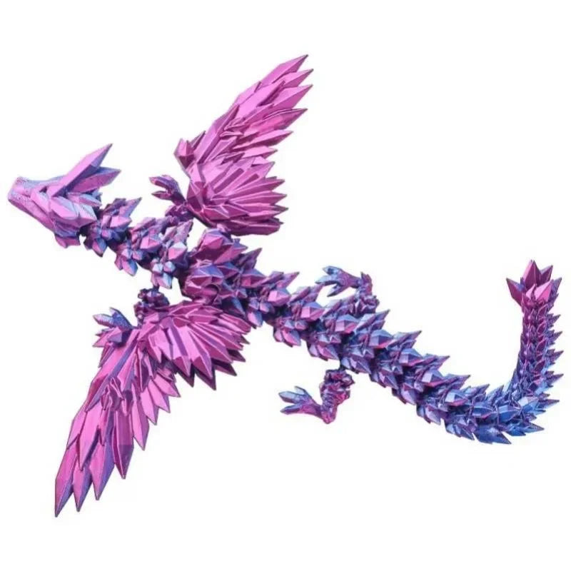 3D Printed Jointed Winged Dragon Figurine - Image 6