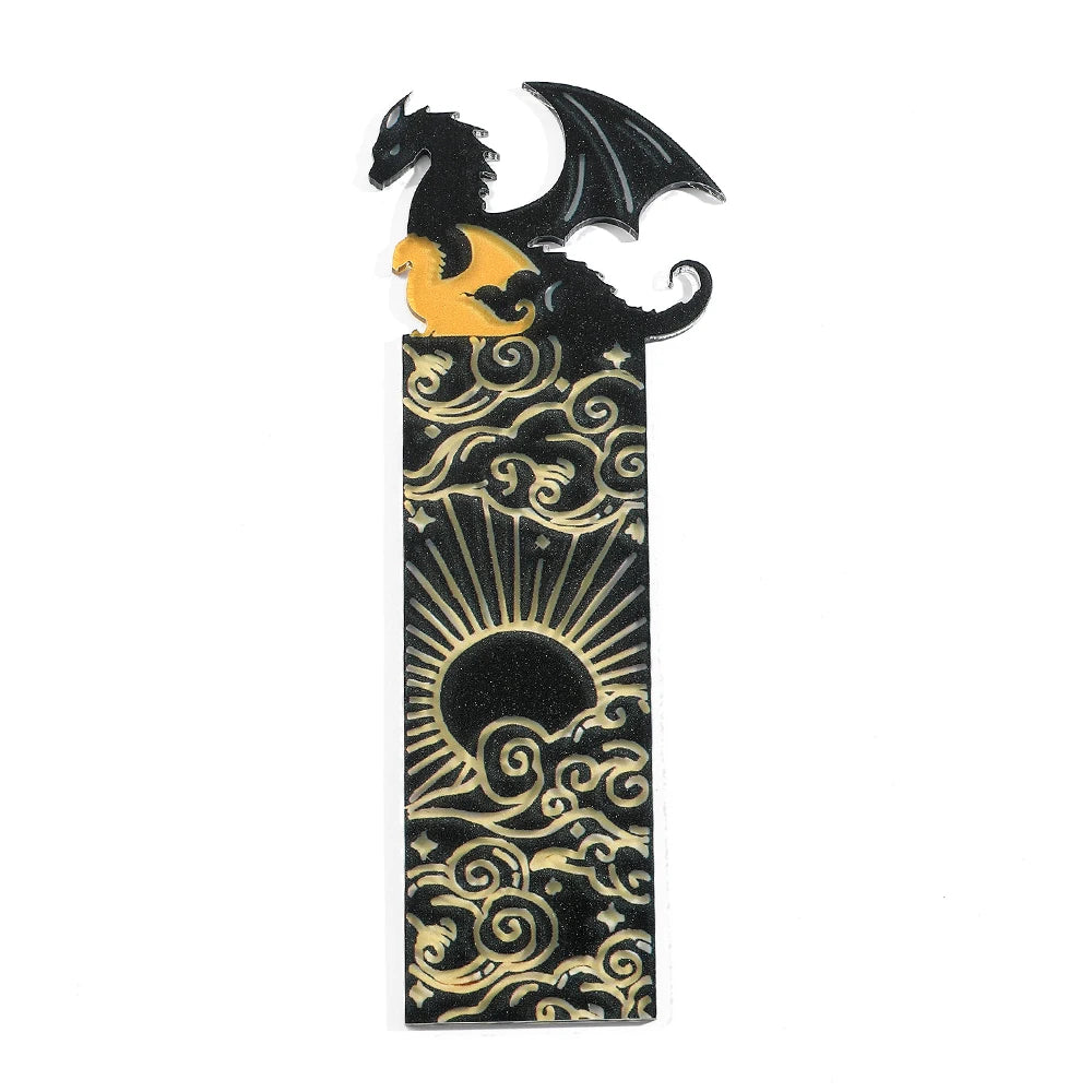 Goth Fourth Wings Dragon Cloud Sun Bookmark - Image 11