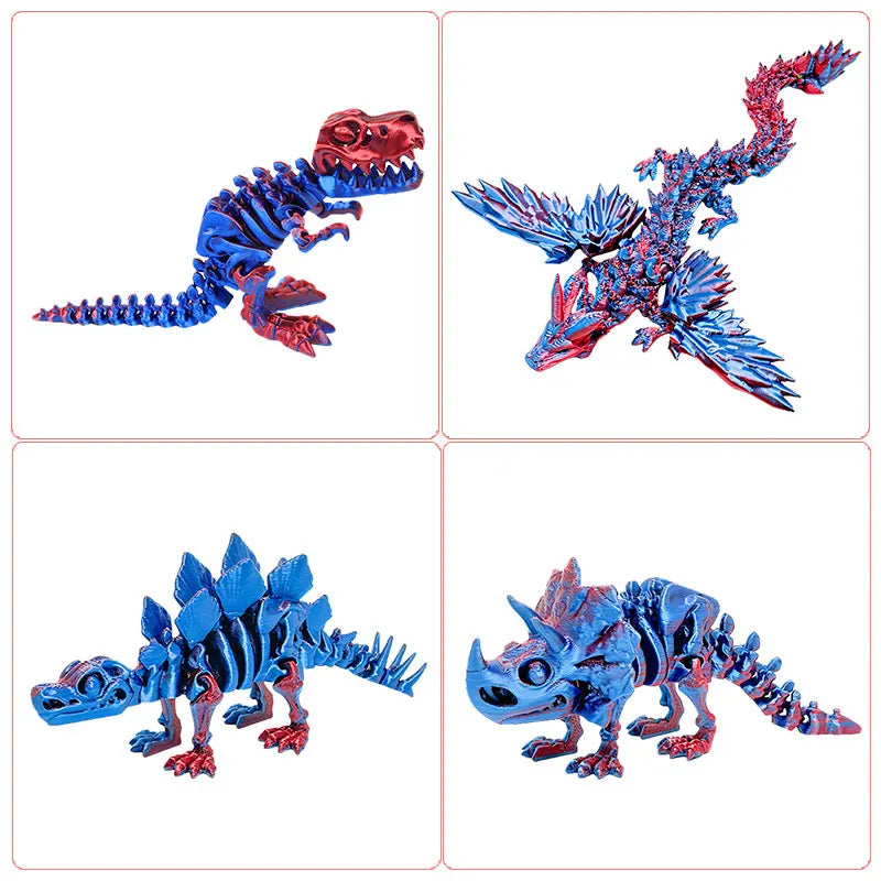 3D Printed Dragon with Movable Wings – Office Desk Accessory & Creative Home Decor - Image 13