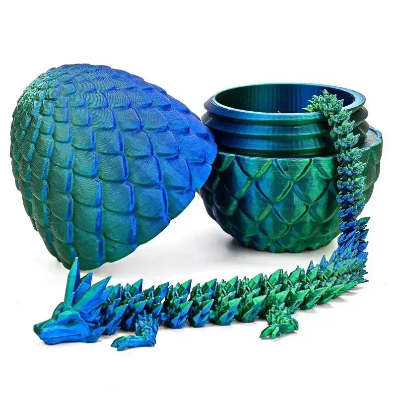 1/2PCS 3D Printed Dragon Egg with Fully Articulated Dragon - Image 13