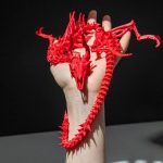 3D Printed Dragon Skeleton Model