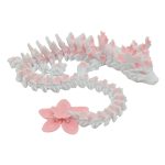 3D Printed Crystal Articulated Dragon – Cherry Blossom Dragon Fidget Toy & Home Office Decor