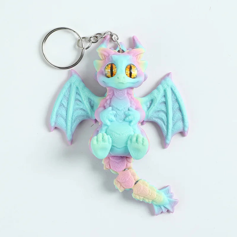 3D Printed Articulated Demon Dragon – Fidget Toy & Desktop Ornament Figurine - Image 4