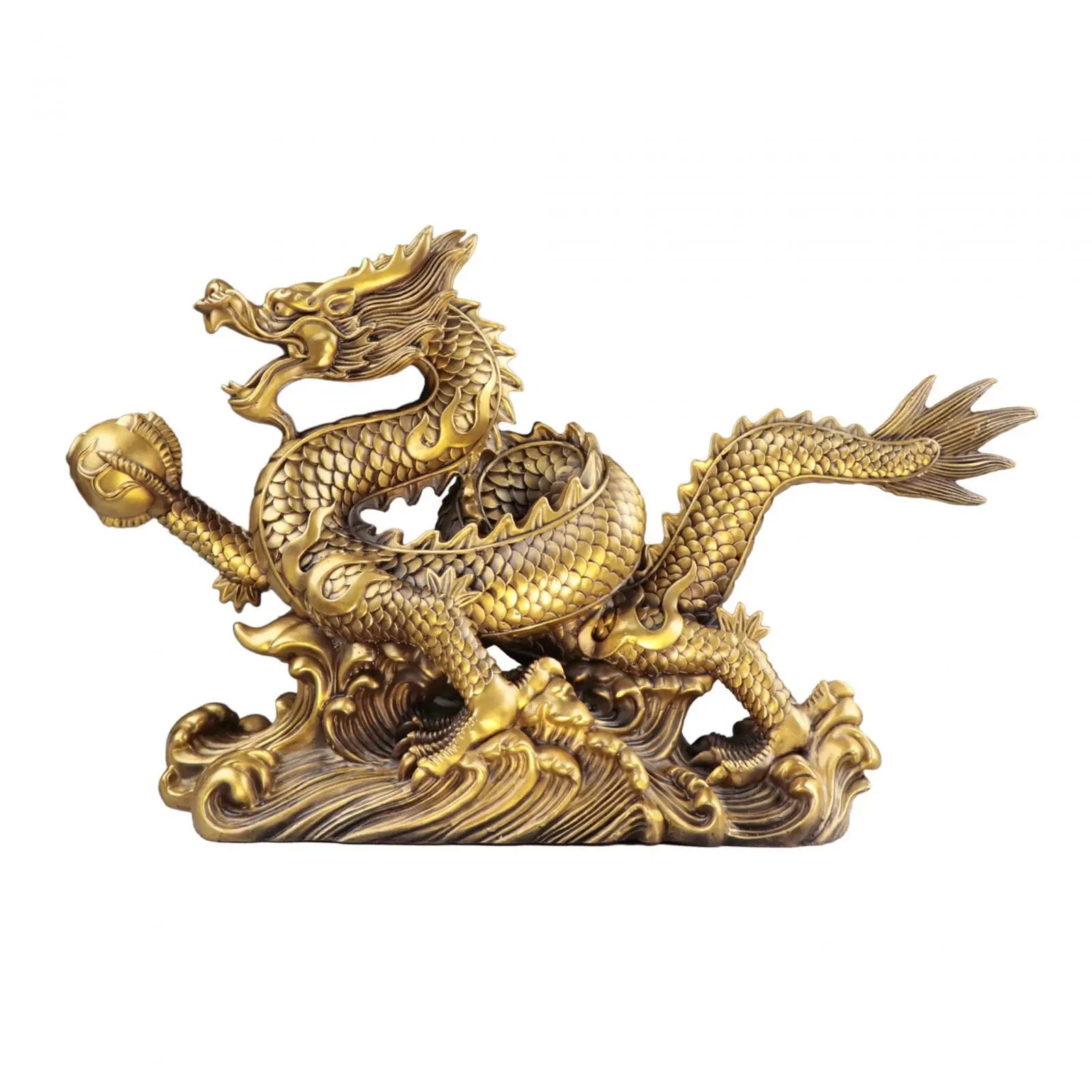 Feng Shui Dragon Statue – Good Luck Gift & Prosperity Tabletop Decor for Home & Office - Image 6